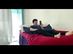 Voyeur stepmom fucks stepson after catching him masturbating